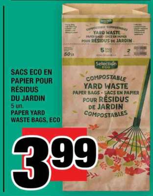 Sacs Eco en Papier pour Résidus du Jardin