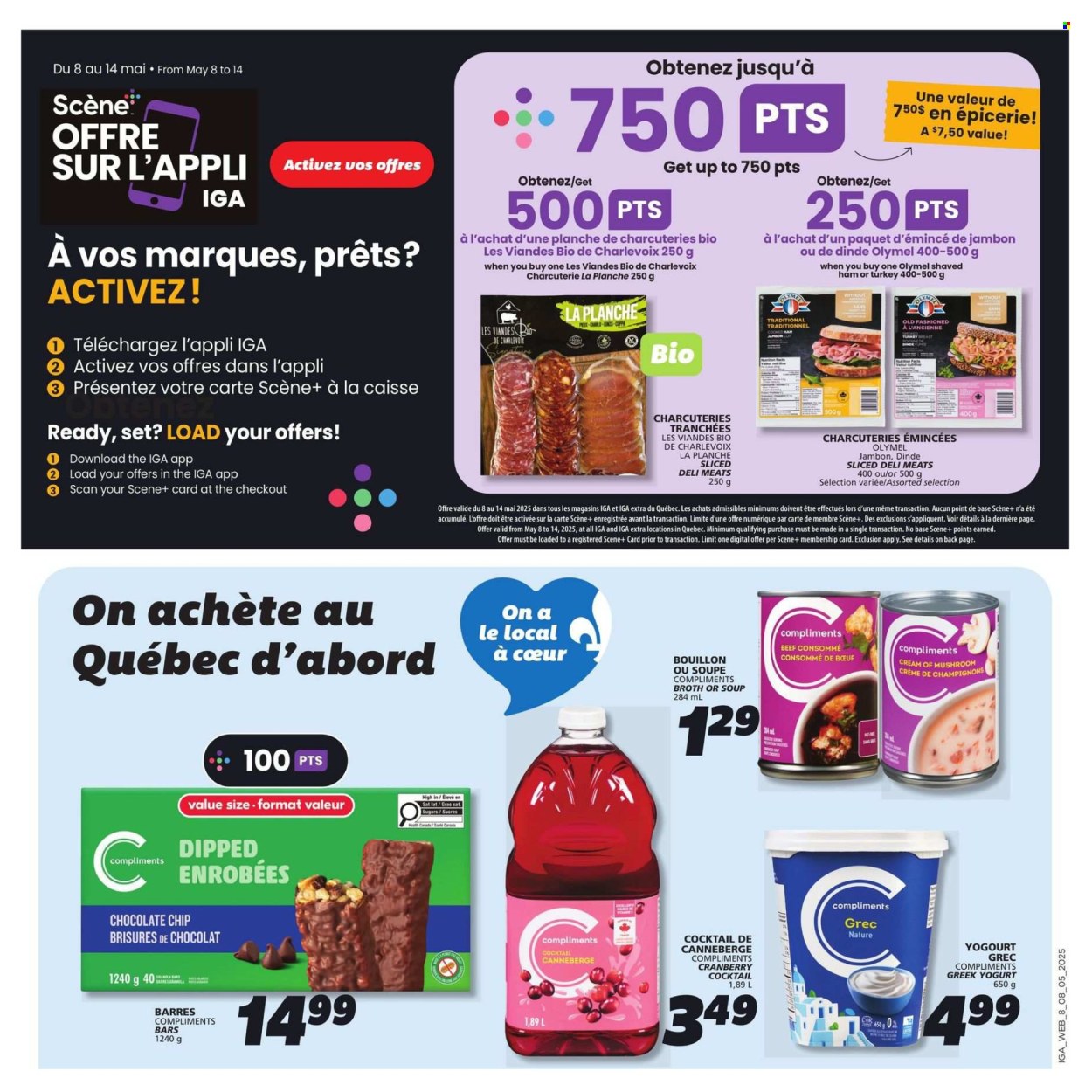 IGA flyer - May 08, 2025 - May 14, 2025. Page 1