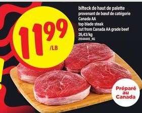 BIFTECK DE HAUT DE PALETTE