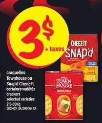 Craquelins Townhouse ou Snap'd Cheez-It