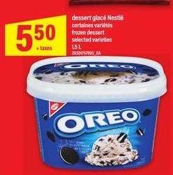 Oreo dessert glacé Nestlé