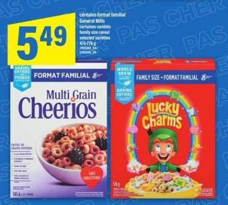 céréales format familial General Mills