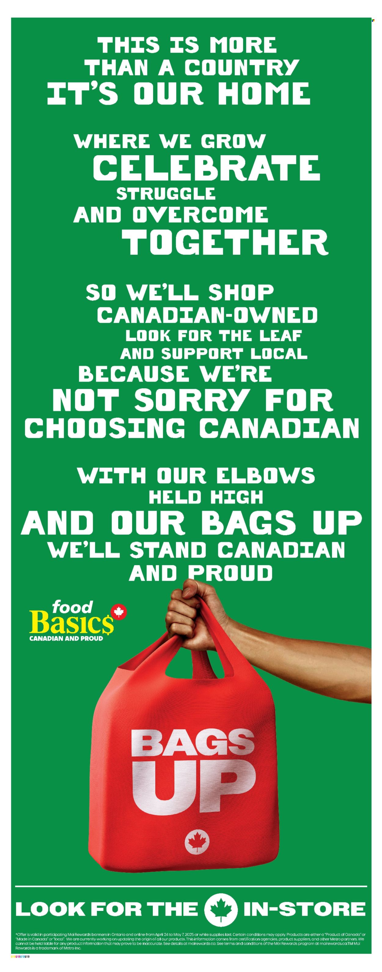 Food Basics flyer - May 08, 2025 - May 14, 2025. Page 1
