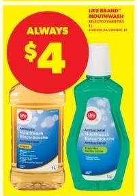 LIFE BRAND MOUTHWASH