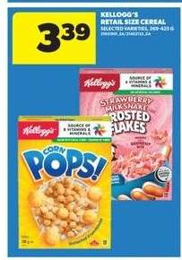Kellogg's Retail Size Cereal