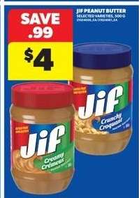 JIF PEANUT BUTTER