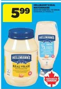 HELLMANN'S REAL MAYONNAISE