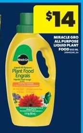 Miracle Gro All Purpose Liquid Plant Food