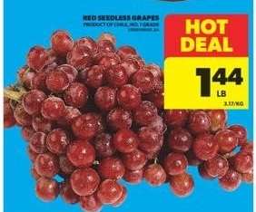 Red Seedless Grapes