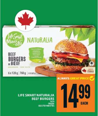 LIFE SMART NATURALIA BEEF BURGERS