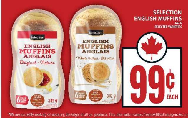 SELECTION ENGLISH MUFFINS