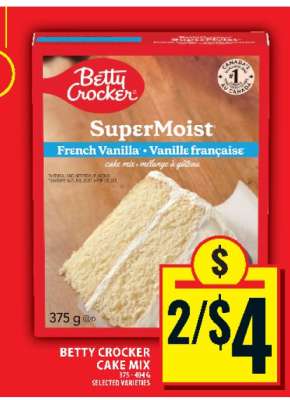 BETTY CROCKER CAKE MIX