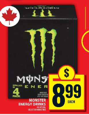 MONSTER ENERGY DRINKS