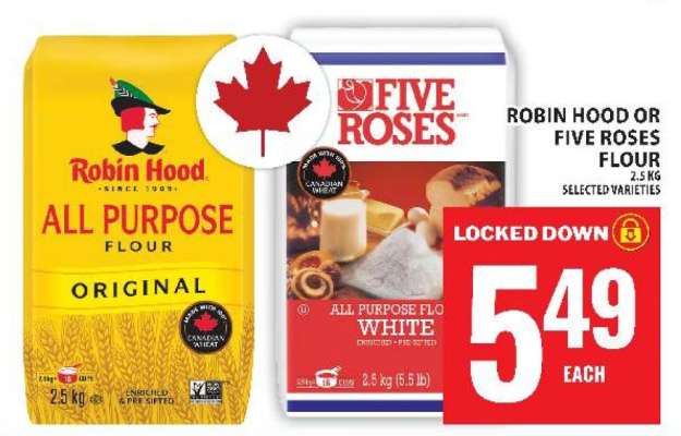 ROBIN HOOD or FIVE ROSES FLOUR