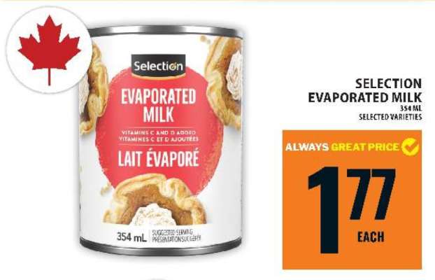 SELECTION EVAPORATED MILK