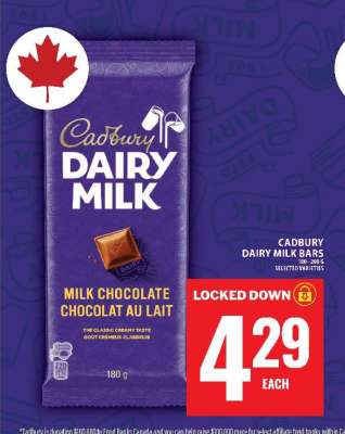 CADBURY DAIRY MILK BARS