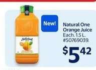 Natural One Orange Juice