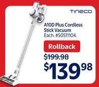A10D Plus Cordless Stick Vacuum