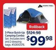 3-Piece Quick-Up Camping Combo Set