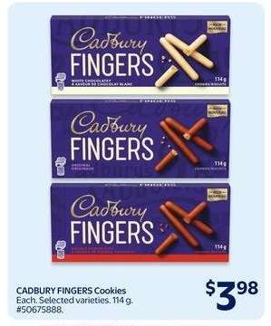 Cadbury Fingers Cookies