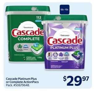 Cascade Platinum Plus or Complete ActionPacs