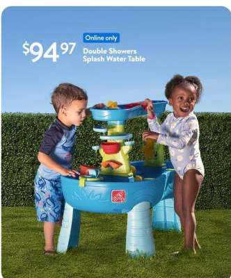 Double Showers Splash Water Table