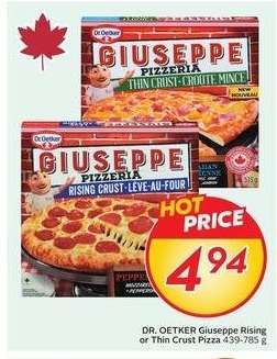 DR. OETKER Giuseppe Rising or Thin Crust Pizza