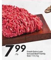 Fresh Extra Lean Ground Beef Family Size
