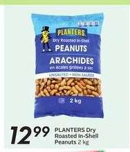 PLANTERS Dry Roasted In-Shell Peanuts 2 kg