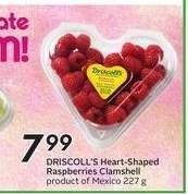 DRISCOLL'S Heart-Shaped Raspberries Clamshell