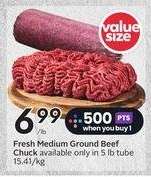 Fresh Medium Ground Beef Chuck