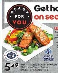 FRESH ATLANTIC SALMON PORTIONS