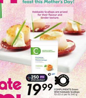 COMPLIMENTS Green Wild Hokkaido Scallops