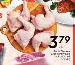 Fresh Chicken Legs Family Size
