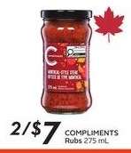 Compliments Rubs 275 mL