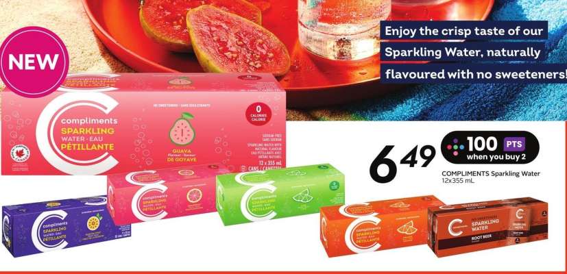 Compliments Sparkling Water