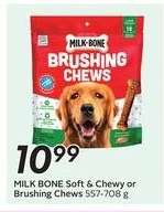 MILK BONE Soft & Chewy or Brushing Chews