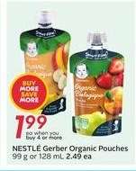 NESTLÉ Gerber Organic Pouches