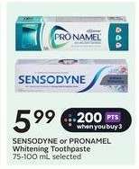 SENSODYNE or PRONAMEL Whitening Toothpaste