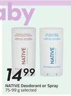 NATIVE Deodorant or Spray