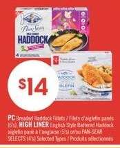PC Breaded Haddock Fillets