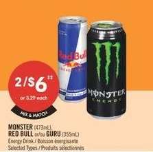 MONSTER / RED BULL