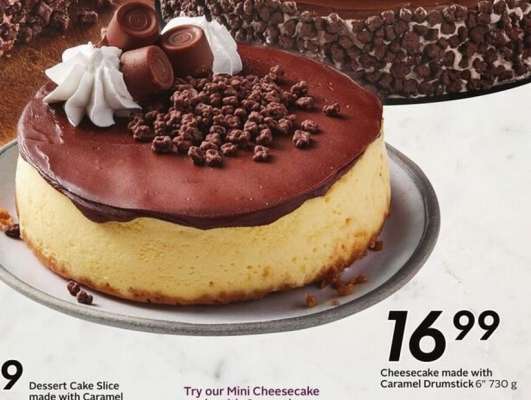 Cheesecake made with Caramel Drumstick