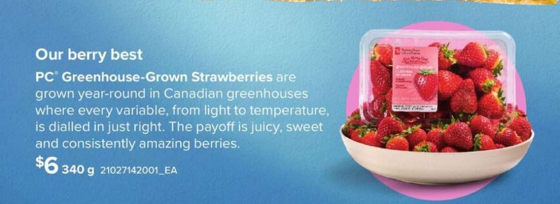 PC Greenhouse Grown Strawberries