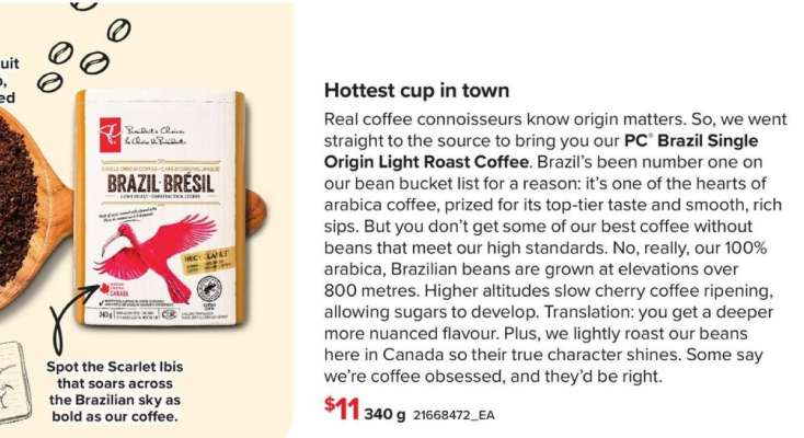 PC Brazil Single Origin Light Roast Coffee