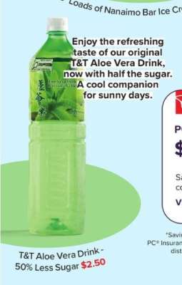 T&T Aloe Vera Drink - 50% Less Sugar