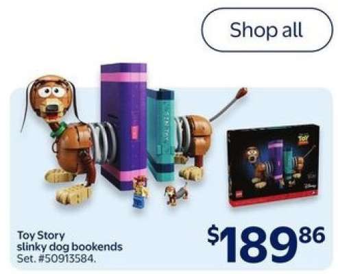 Toy Story slinky dog bookends