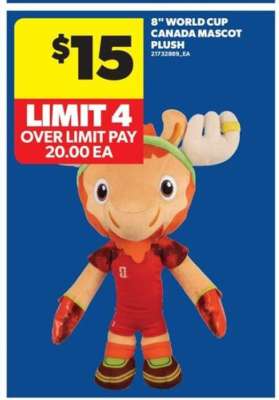 8" World Cup Canada Mascot Plush