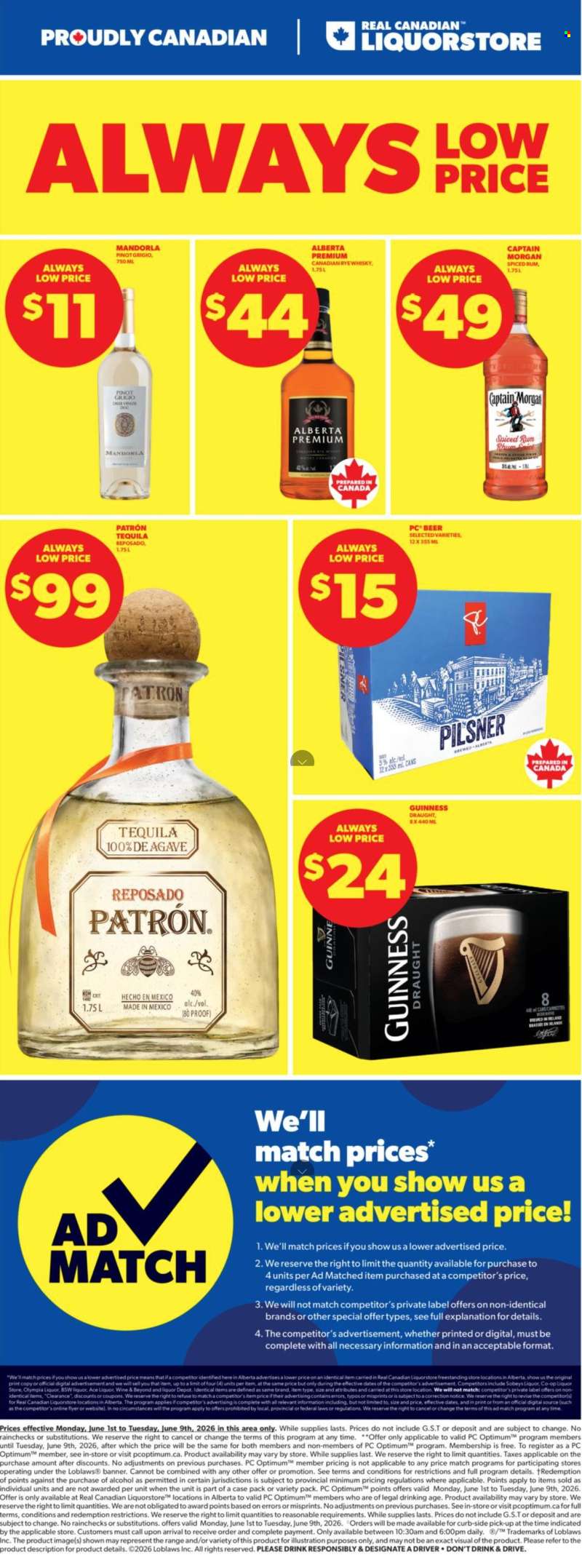 Real Canadian Liquorstore Flyer - June 01, 2026 - June 09, 2026.