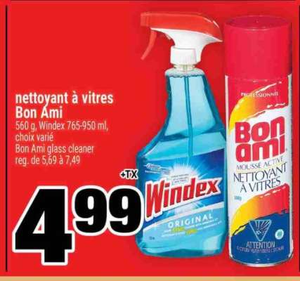 NETTOYANT À VITRES BON AMI